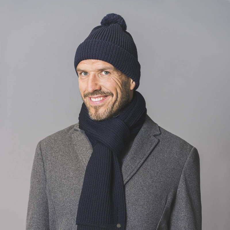 LIERYS Navigat Bobble Hat Women/Men - Knitted Hat Made in