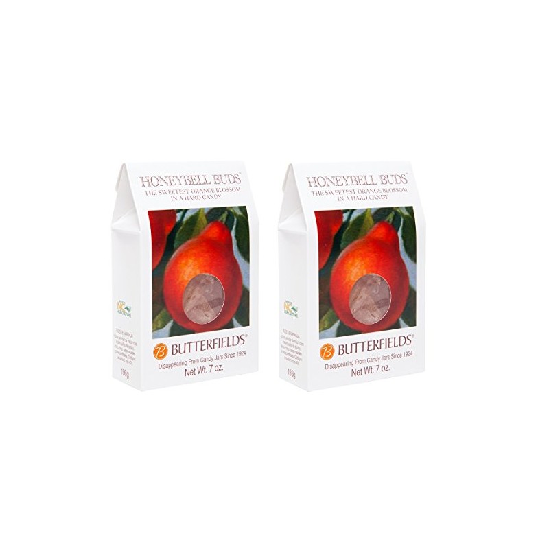 Butterfields Candy - Gourmet, Old-Fashioned HONEYBELL ORANGE Buds Hard Candy,