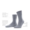 FALKE Unisex Running Socks, Cotton, Black, Grey, Many Other Colours,