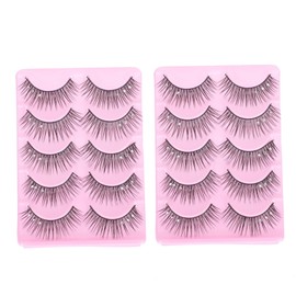Healeved Faux Eyelashes Rhinestones Dramatic and Chic Eye Makeup for Stage Cosplay Parties Soft Lightweight Artificial Lashes for Stunning Looks