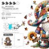 Wooden Jigsaw Puzzles, 300 Pieces Gnome Wooden Puzzles for Adults