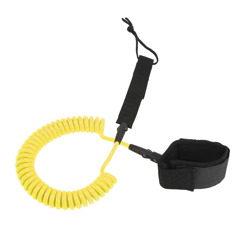 Surfing Foot Rope 7mm 10ft Coiled Spring High Elastic Adjustable