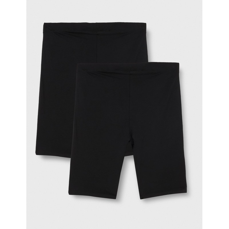 VERO MODA CURVE Women's Shorts, Black/Pack: black.