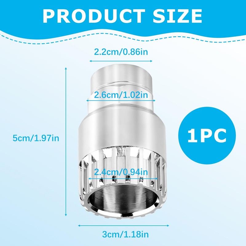 Smomend Bicycle Bottom Bracket Remover, 24 mm Universal Crank Puller