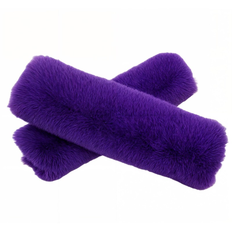 RHINORO Artificial Fur Safty Belt Seatbelt Cover, Furry Soft, Plush