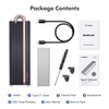 ineo M.2 NVMe SSD Enclosure with Embedded Copper Column Cooling,