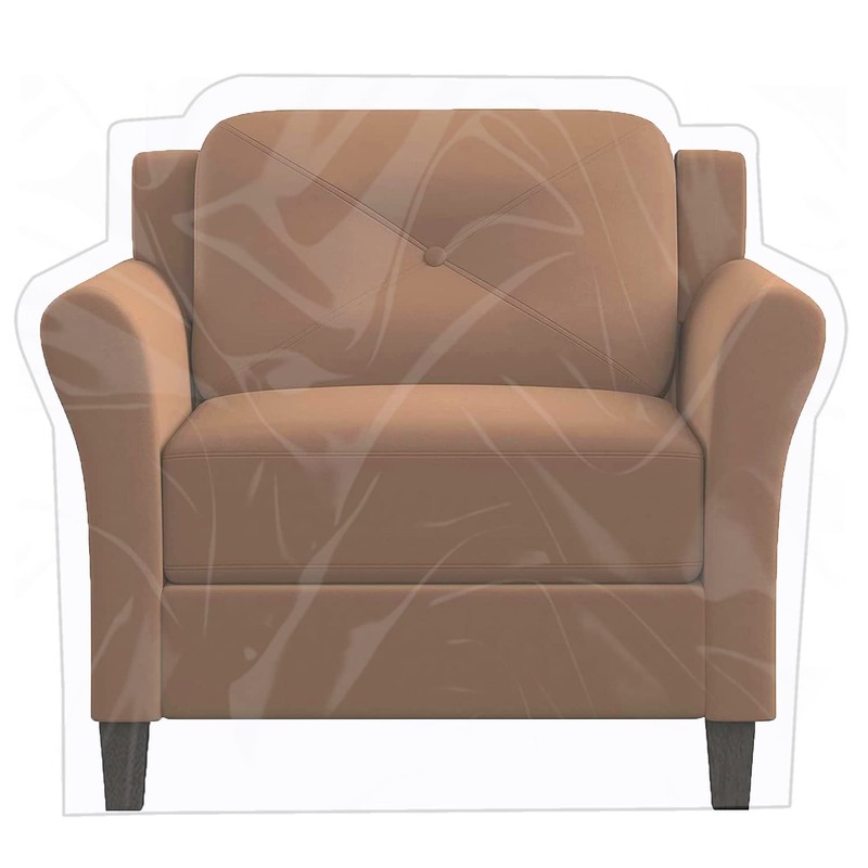Imperius Clear Thick Heavy Duty Water Resistant Armchair/Recliner Cover,Waterproof Plastic