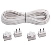 Erlandens SPT-2W Electrical Wire 18/2 Zip Cord with 20 Plugs,