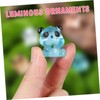 VICASKY 56pcs Mini Resin Pandas: Glow in The Dark Miniature