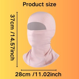 Generisch Balaclava Wind Sun Thermal Insulation Mask Bike Motorcycle Ski Unisex Pink, pink