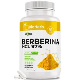 Berberina HCL Al 97% Clorhidrato (90 Cápsulas Para 90 Días) [Potente Formulacion] | Alta Concentracion| Absorcion Potenciada | Maxima Eficacia | Calidad Suprema | Suministro Para 90 Dias | - BioHerb