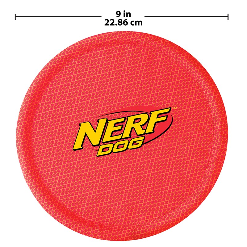Nerf Dog Nylon Flyer Dog Toy, Flying Disc, Lightweight, Durable