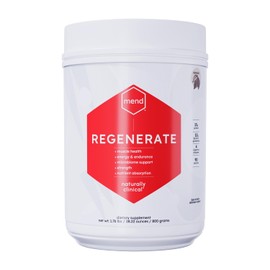 MEND Regenerate, Post Workout Recovery, Immune Support, and Sports Nutrition Supplement for Men and Women - Natural, Gluten Free, and Non-GMO - Cocoa Protein Powder, 20 Servings