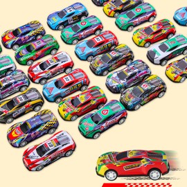 soi-meme 30 Pack Pull Back Cars for Kids,Mini Vehicles Toy Bulk Party Favor Cars Toys,Classroom Treasure Box, Goodie Bag Stuffers, Pinata Fillers for Boys Girls Toddlers Birthday Party