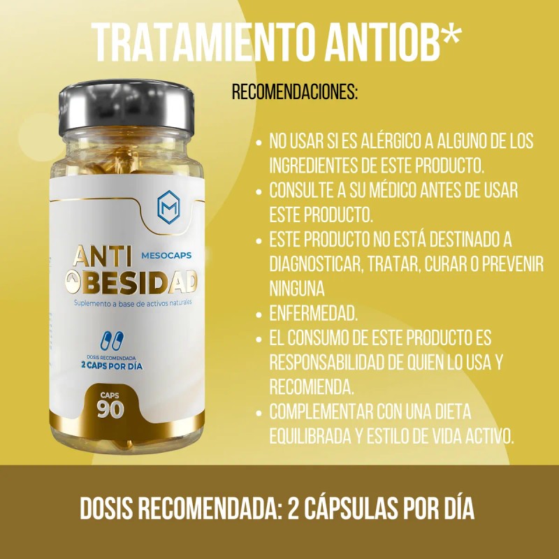 Suplemento Antiob Control De Sobre Peso Mesocaps 90 Cápsulas