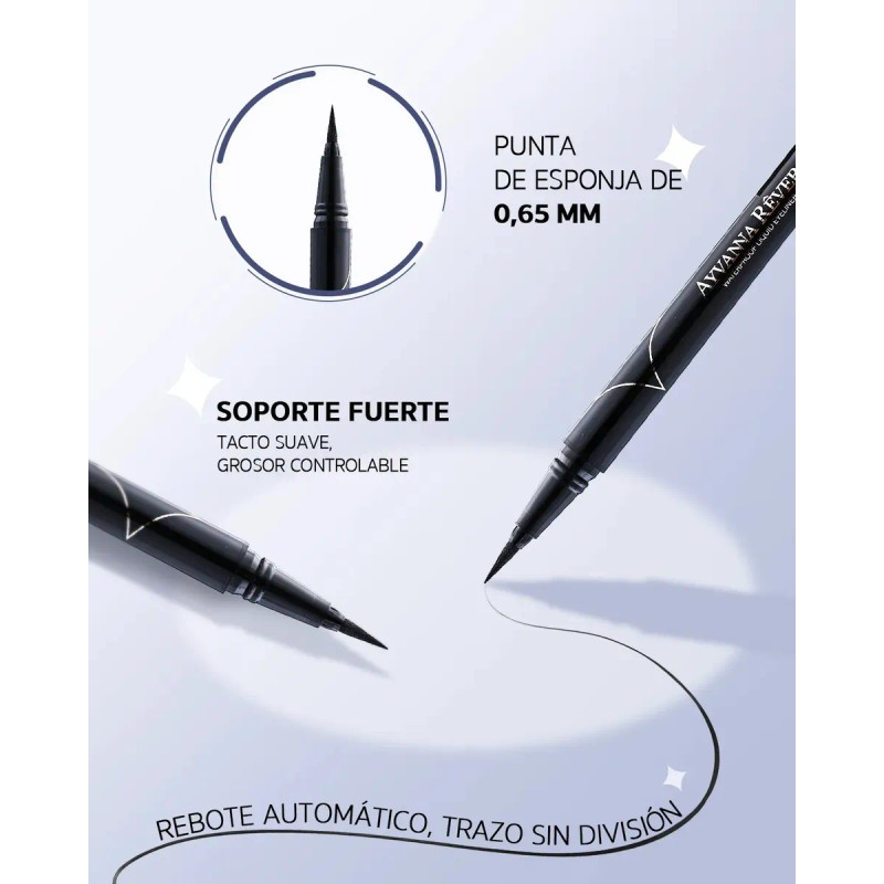 Delineador Para Ojos Ayvanna Rêver Líquido Mate Natural Negro Liso