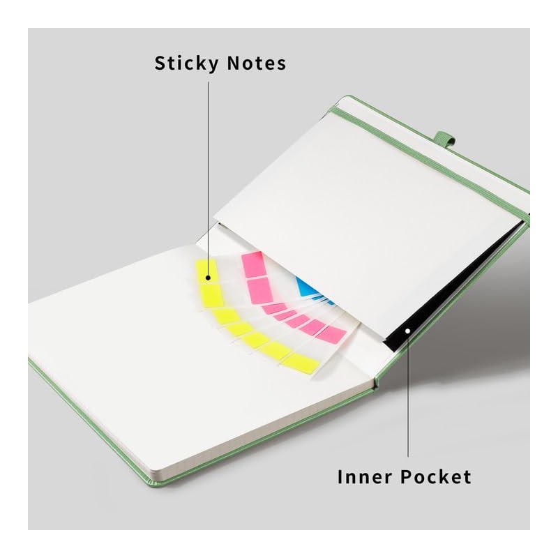RETTACY Notebook Lined A5, Journal Diary with 192 Numbered Pages,