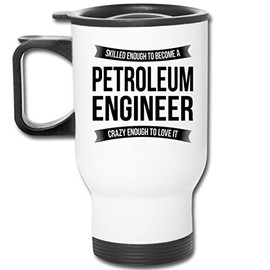 Petroleum Engineer Travel Mug Gifts - Funny Appreciation Thank You For Men Women New Job 14 oz Mug White