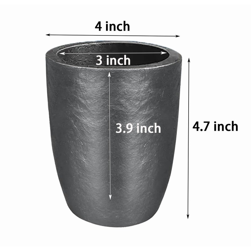 Outstar 12KG Graphite Crucible,Foundry Clay Crucibles for Melting Metal, Melting