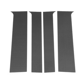 HOPESPANNER Door Pillar Window Trim for GMC Canyon 2015-2024 Carbon Fiber Pattern Black Front Left Right Anti Scratch Sticker Pillar Posts Cover 4 Pcs