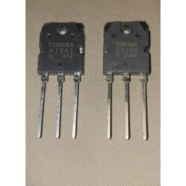 TOSHIBA 2pairs 2SA1941 & 2SC5198 A1941+C5198 Toshiba Transistor PNP NPN 10A 140V 100w
