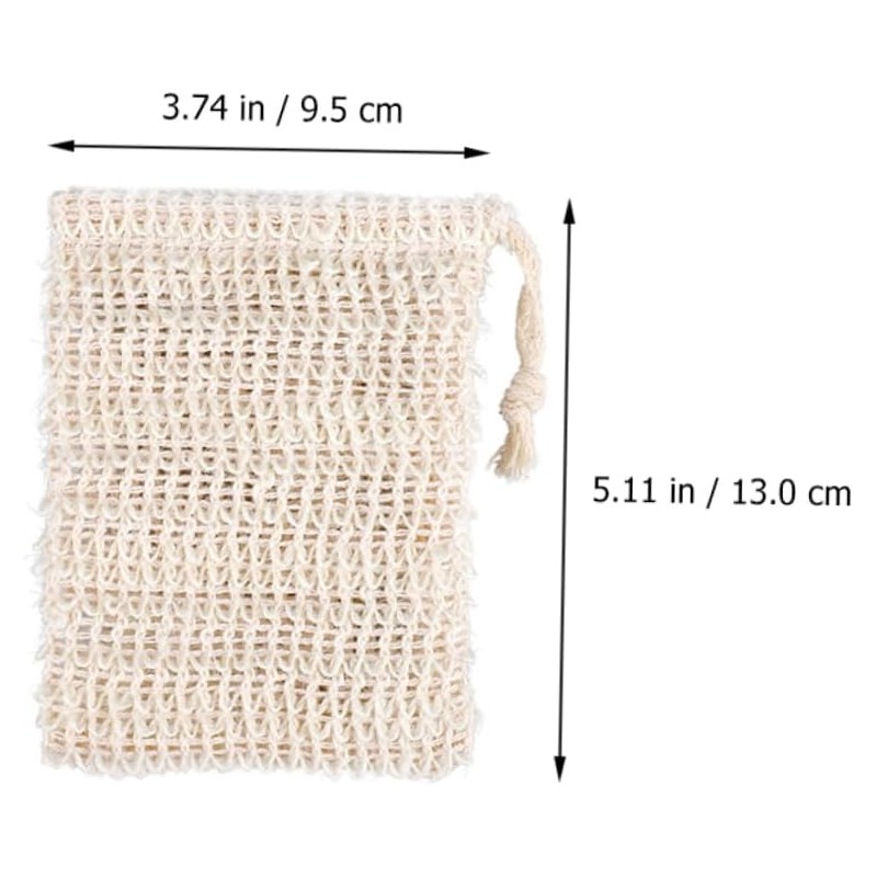 Bolsa de Jabón Exfoliante de Ramio y Yute Baluue 3