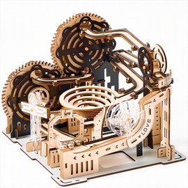 bennama 3D Wooden Puzzles Marble Run Set - Mechanical Model Kits with Motor, Brainteaser and Puzzle for Christmas/Birthday,Gifts for Adults and Teens to Build Combination