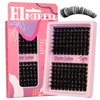 D Curl Lash Clusters Extensions 140 Pcs Individual Eye lash