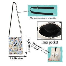 FEELMEM Women Satchel Bag Quote for Book Lovers Literary Book Club Gift Classic Book Bag Reading Lovers Gifts, beige, Unit size