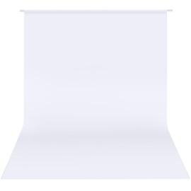 White Photography Backdrops for Photoshoot, HEMMOTOP 10x8 ft White Photo Backdrop Background Curtain, for Video Recording, Photographic Studio, Picture, Party, Photos, Product (Backdrop only)