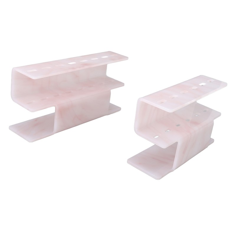 2Pcs Tweezers Organizer Rack 6 Holes and 8 Holes Plastic