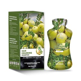 10 Pack Black/Hair Dye Shampoo Hair Color Shampoo 3 in 1 for Women Men, Instant Hair Color for Gray Hair Coverage,Colors Hair in Minutes – 300 Ml (Natural Black)