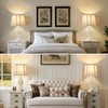 Lamps for Night Stands Set of 2-23.5" Boho Bedside Lamp