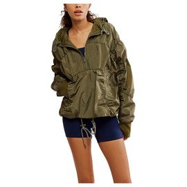 Free People Women's Light Packer Hike Pullove, Seagrass