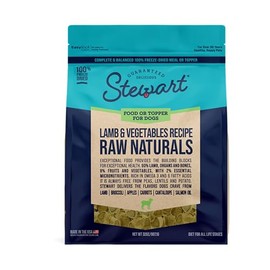 Stewart Raw Naturals Freeze Dried Dog Food, Lamb & Vegetables Recipe, 32 Ounce Bag, Complete and Balanced Nutrition