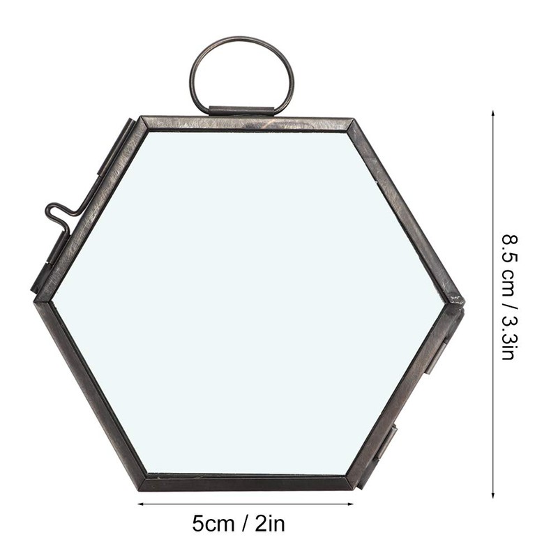 Joyzan Hanging Glass Photo Frame, Hexagon Wall Hanging Picture Artwork