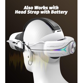Orzero Type C Headphones Compatible for Quest 3S, Exclusively Designed for VR Headset with PD100W Type C Charging Adapter, Ensures Continuous Quick Charging – Black