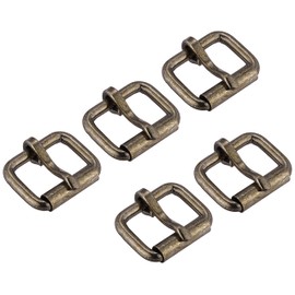 FAMILY TOOL 57209 Tube Buckle (Inner Width 0.8 inch (21 mm) Thick, Black Nickel, Pack of 5