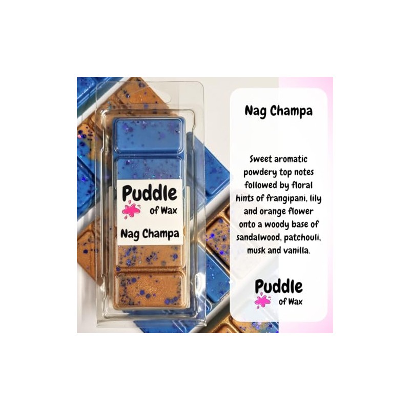 Puddle of Wax - Nag Champa Soy Wax Melt Snap