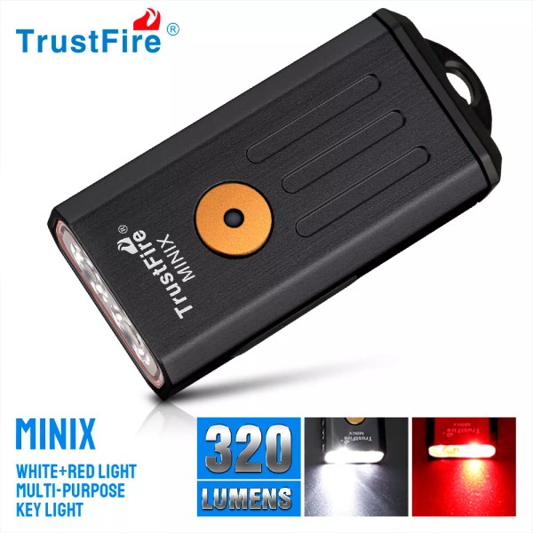 Trustfire MINIX EDC Led white red Light Rechargeable Flashlight mini