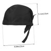 COLLBATH 6Piezas Gorros de Chef Unisex Ajustables Set de Negros