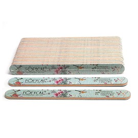 Auriselle Pack of 10 100/180 Nagelfeilen Gelnägel Und Naturnägel Doppelseitige Polierfeile Fingernägel, Professionelle Maniküre Feile, Gel Nagelfeile Hochwertigem Schleifpapier Zu Hause Oder Im Salon