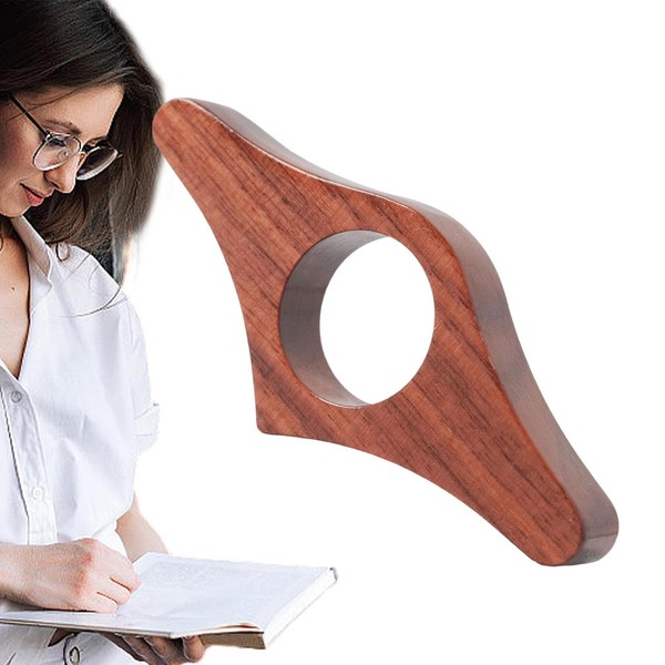 Page Holder for Thumb | Wooden Book Finger Page Holder,Compact