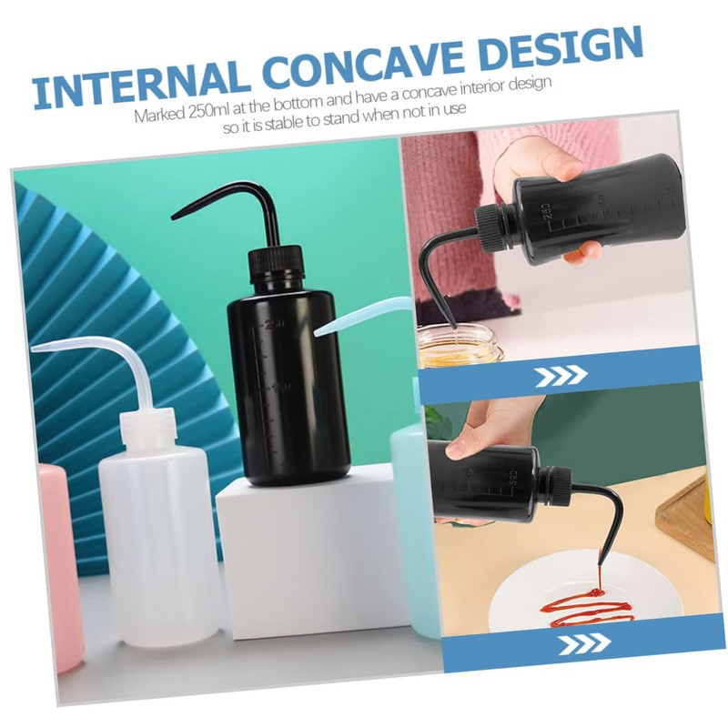 Outanaya 4Pcs Squeeze Water Bottle for Eyelash Extensions Jam Storage