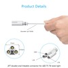 JESLED T5 T8 Extension Cords, 5ft Linkable Wire Cable Conenctor,