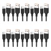 Pack de 10 Cables USB a Micro USB (V8) de