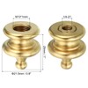 PATIKIL 1" Tall Brass Lamp Finials Cap Knob, 2 Set