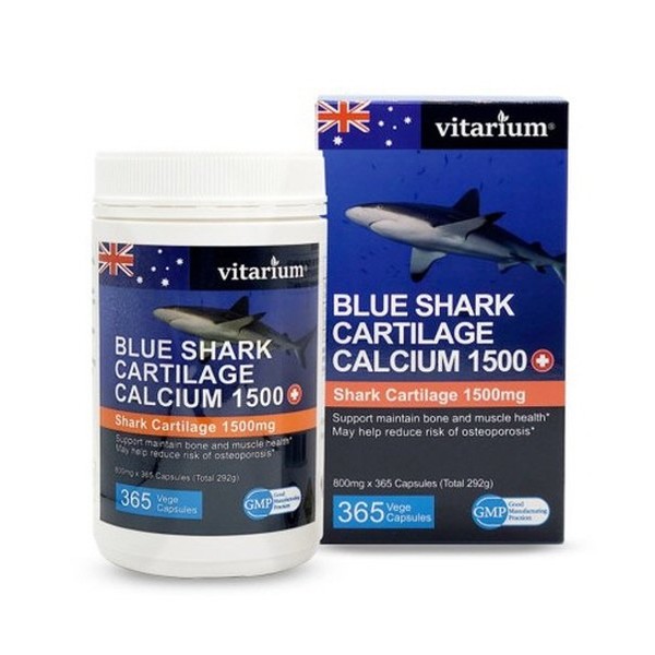 Vitarium Shark Cartilage Calcium 1500 (800mgx365 capsules) / 비타리움 상어연골 칼슘 1500 (800mgx365캡슐)