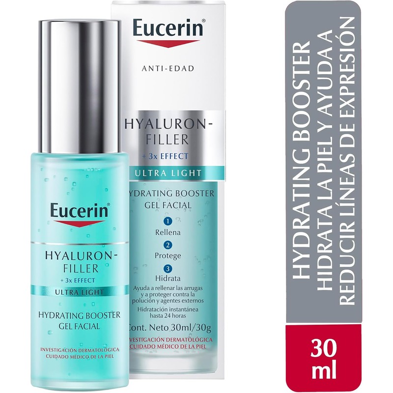 Eucerin Gel Hidratante Ácido Hialurónico Hyaluron Filler Moisture Booster,30Ml