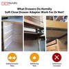 homdiy 1 Pair (2 Pack) Soft Close Adapter for Drawers,